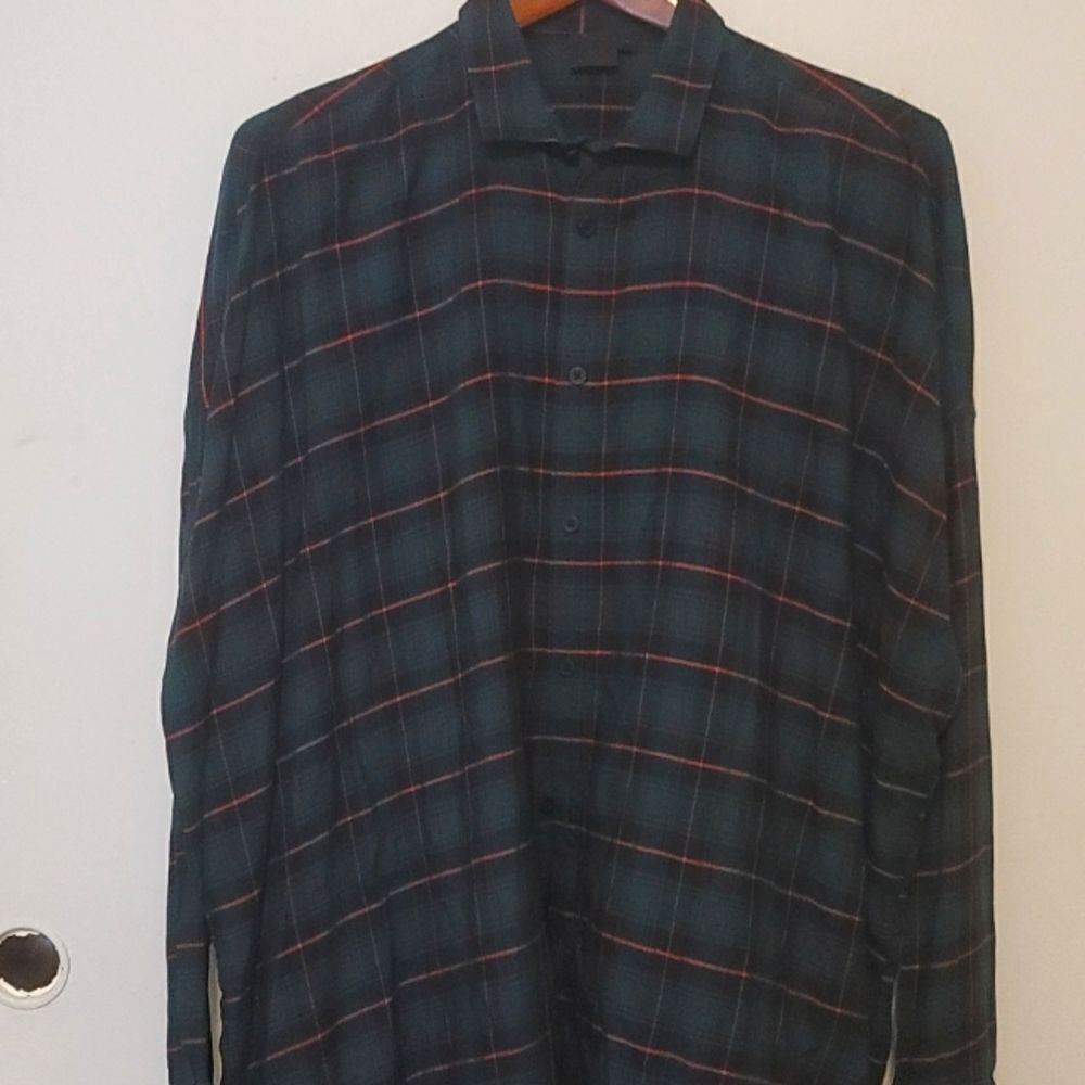 Men's asos plaid shirt size large‎